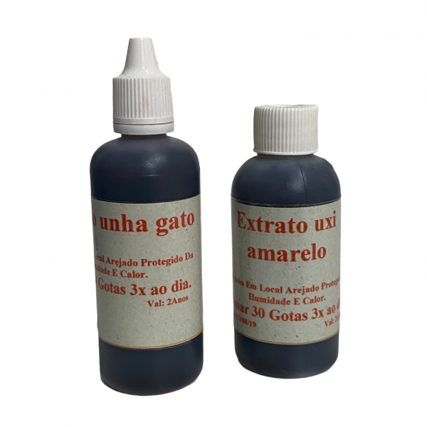 KIT EXTRATO de Unha de Gato + Uxi Amarelo / 500 ml