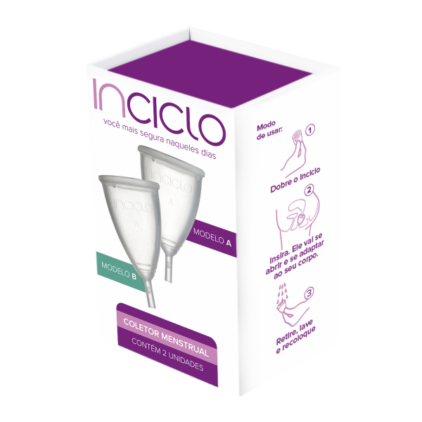 Coletor Menstrual Inciclo - Mod. A + B (2 unid.)