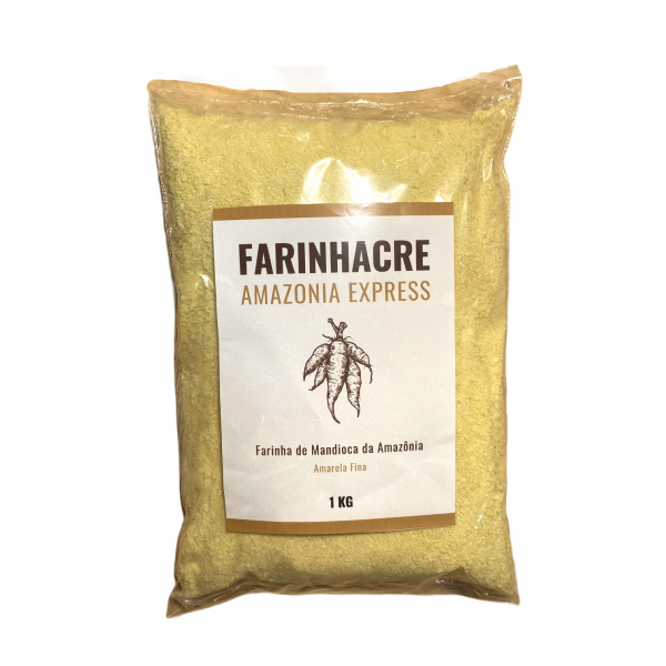 1Kg Farinha de Mandioca - FARINHACRE / AMARELA