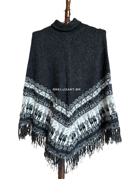 Poncho de Alpaca / leve